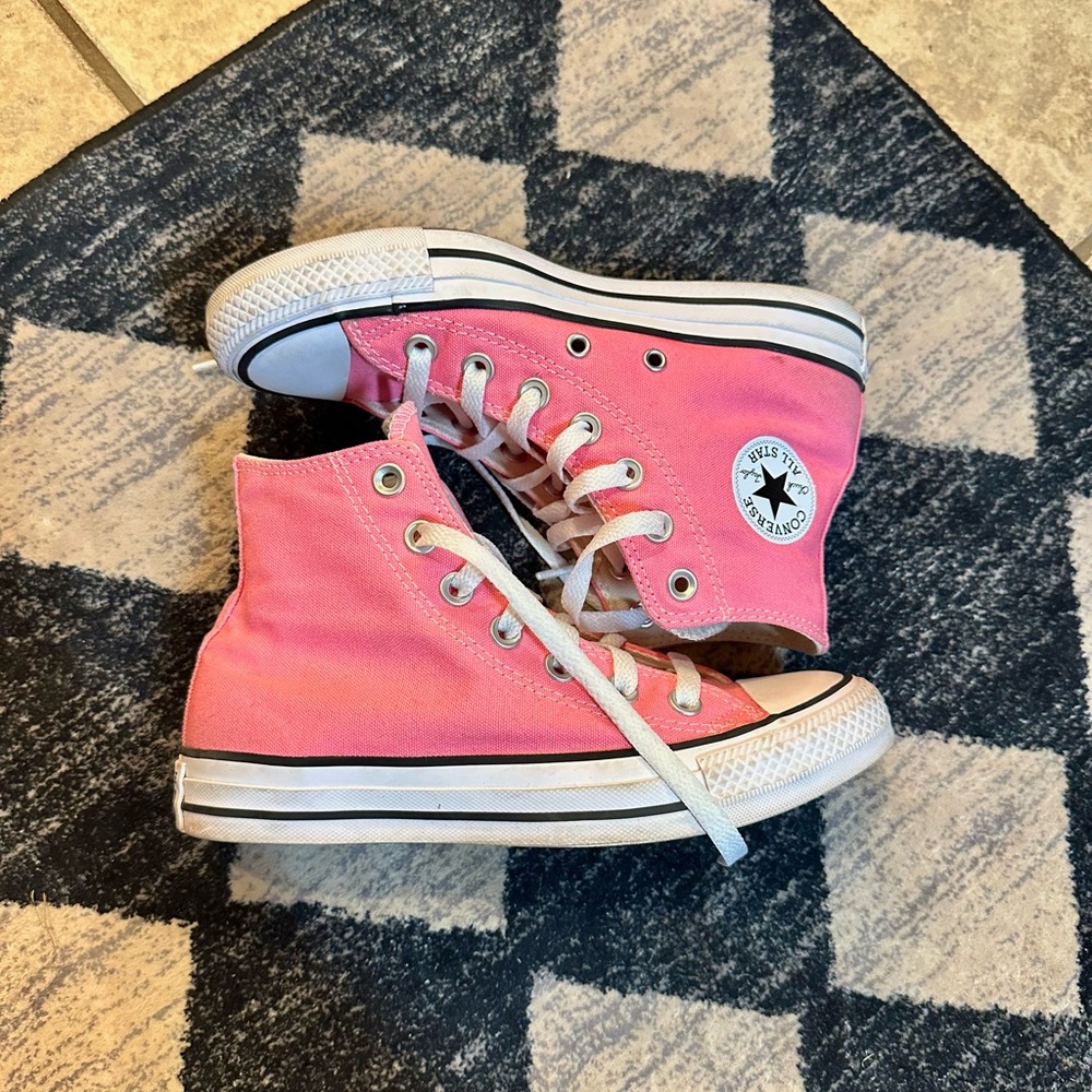 Pink Hi-Top Converse LIKE NEW
